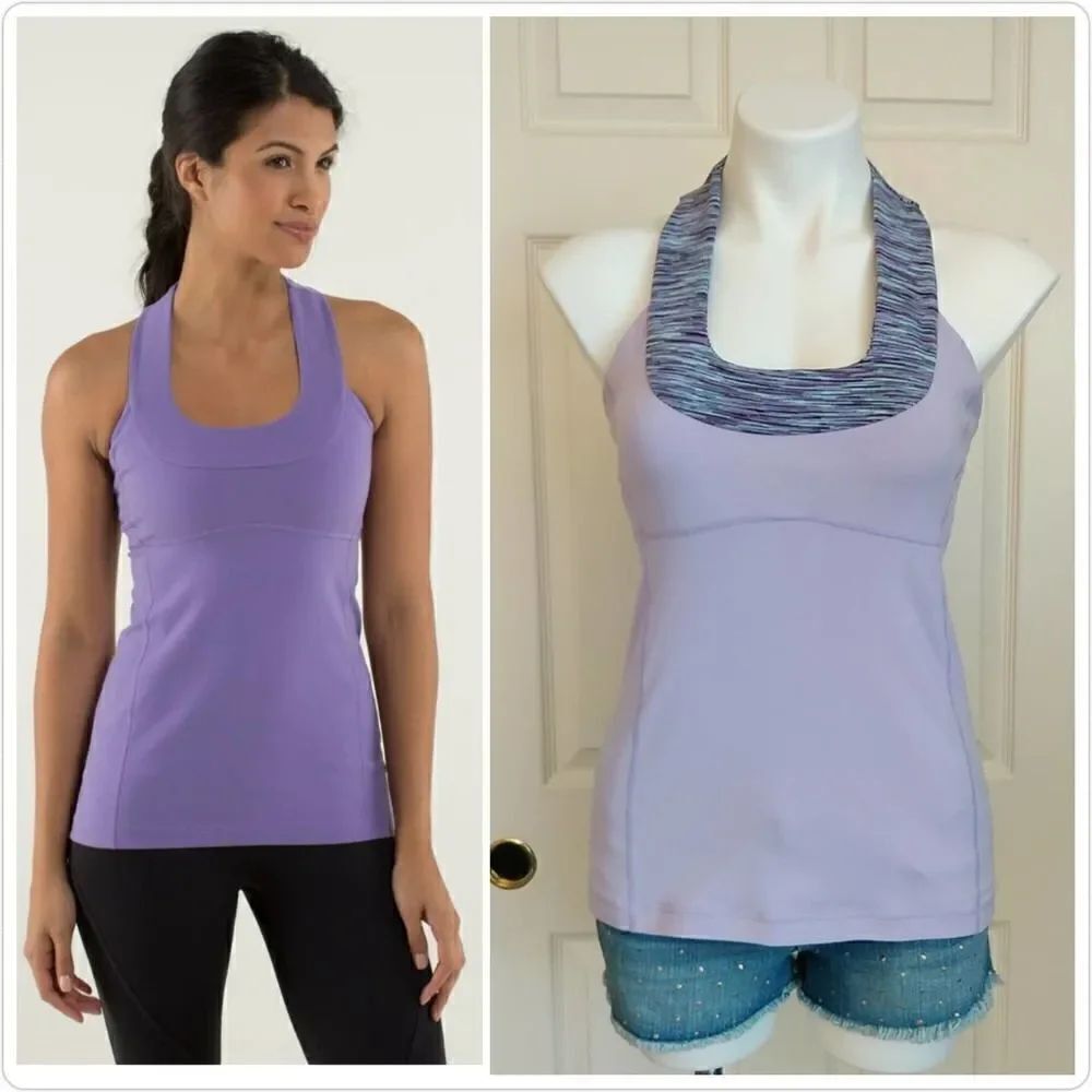 Lululemon Scoop Neck Tank sz 8 lavender